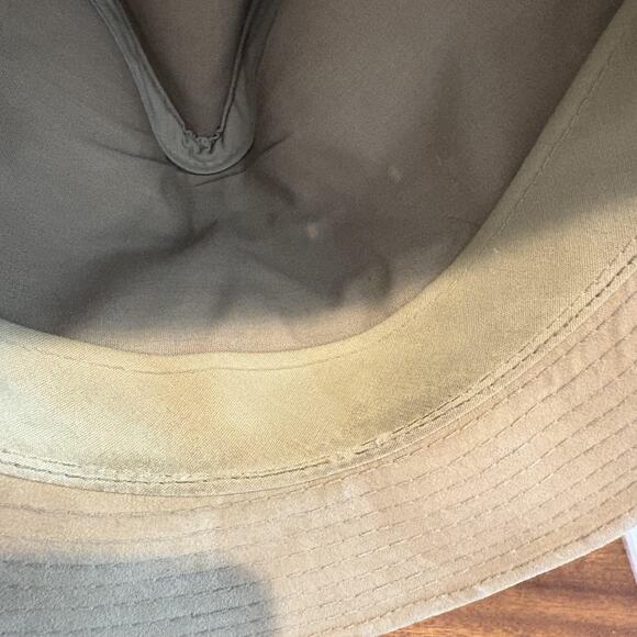 Eddie Bauer Hat Cowboy Strap Back Large Tan Brown Suede Leather Outdoor Mens - Picture 9 of 12